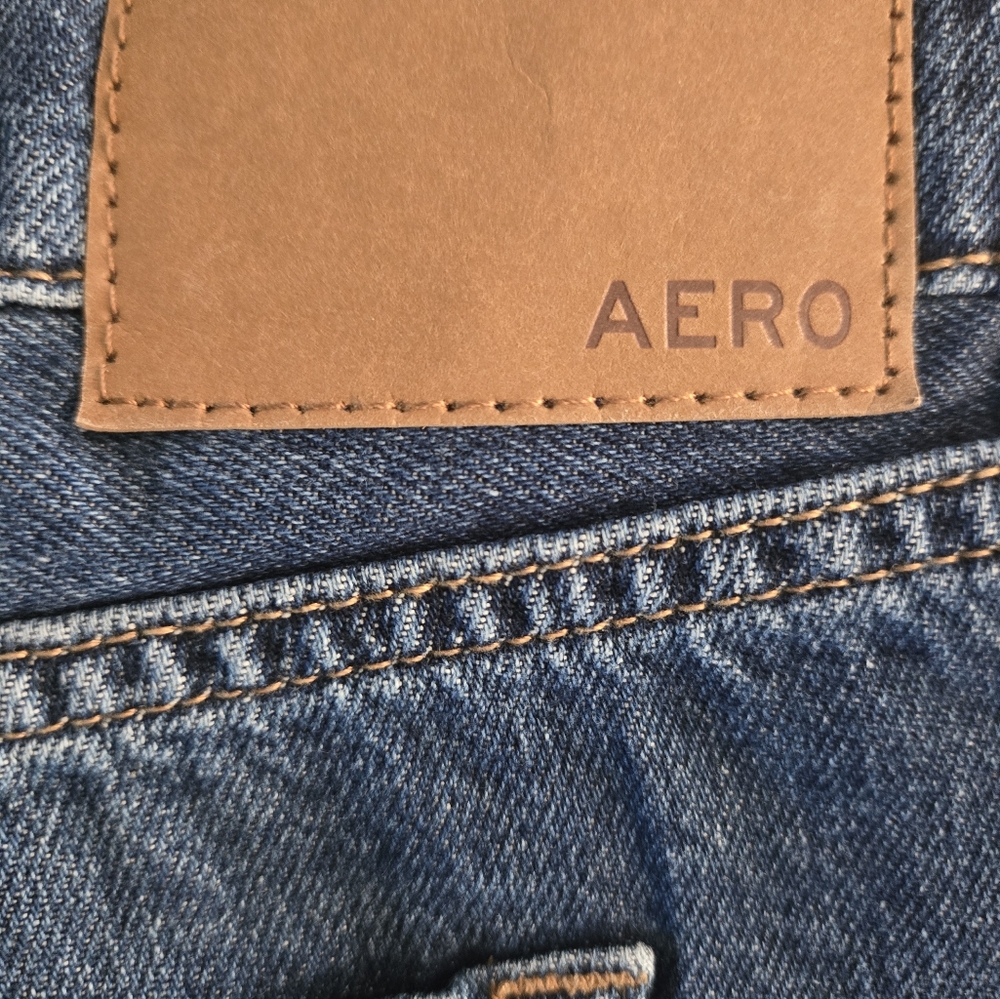 NWT Aeropostale High Rise Wide Leg Dark Wash Jeans 16R - Picture 8 of 8